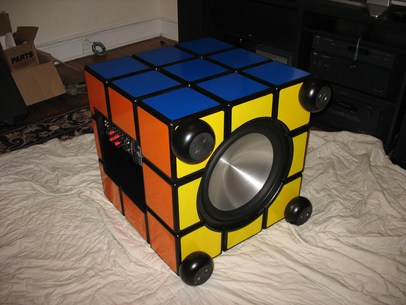 Illustration for article titled Build Your Own Rubik's Cube Subwoofer in 164 Easy Steps
